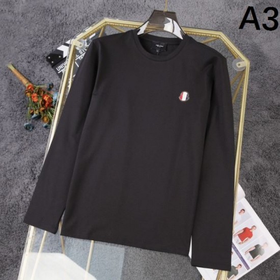 2025 Fall/Winter Long Sleeve T-Shirt MONCLER Moncler Adult charm that stands out for casual wear 2025 Fall/Winter Long Sleeve T-Shirt MONCLER Moncler Adult charm that stands out for casual wear