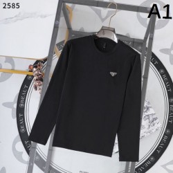 2025 Fall/Winter Long Sleeve T-Shirt PRADA Prada Limited Release New Trend Model