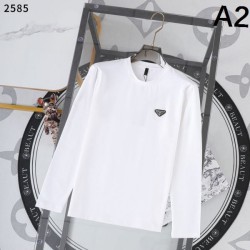 2025 Fall/Winter Long Sleeve T-Shirt PRADA Prada Limited Release New Trend Model