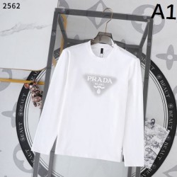 2025 Fall/Winter Long Sleeve T-shirt PRADA Latest Popular Fall/Winter New Sale Limited