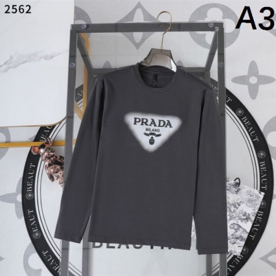 2025 Fall/Winter Long Sleeve T-shirt PRADA Latest Popular Fall/Winter New Sale Limited 2025 Fall/Winter Long Sleeve T-shirt PRADA Latest Popular Fall/Winter New Sale Limited