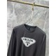 2025FW Long Sleeve T-shirt PRADA Popular model favorite item