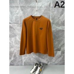 2025FW Long Sleeve T-shirt PRADA Popular items are back in stock