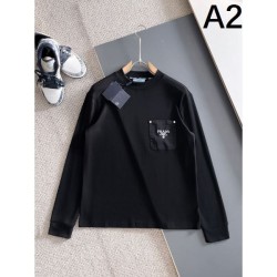 2025FW Long Sleeve T-shirt PRADA Prada No.1 Selling Big Hit Model