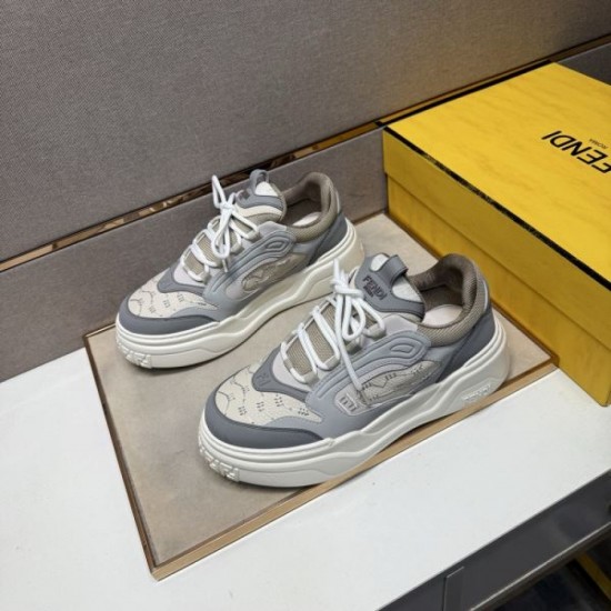 2025 Fall/Winter New FENDI Men's Casual Shoes Attractive Limited Print