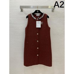 2025SS Dress CHANEL Chanel Exceptional Brand Print