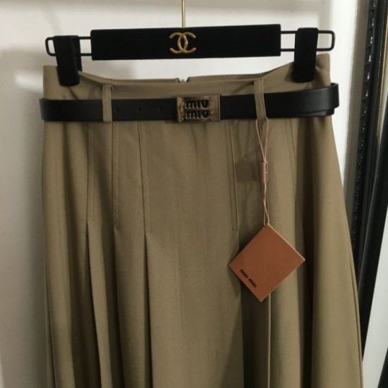 2025SS Pleated Skirt MIU MIU Miu Miu Explosive Popularity this season 2025SS Pleated Skirt MIU MIU Miu Miu Explosive Popularity this season