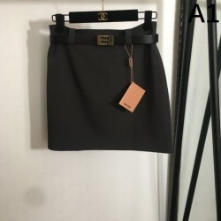 2025SS Skirt MIU MIU Miu Miu Half Price Sale Difficult