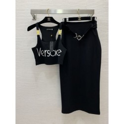 2025SS Top and Bottom Set VERSACE Casual Reversal Charm