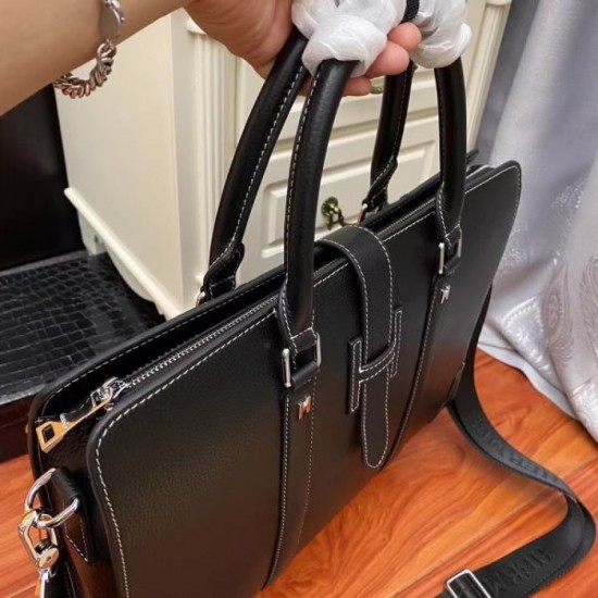 2025FW Briefcase HERMES Hermes New Briefcase Perfect for elegant casual outfits