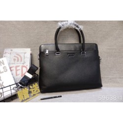 2025FW Briefcase PRADA Prada High-quality briefcase made from high-quality leather with outstanding presence
