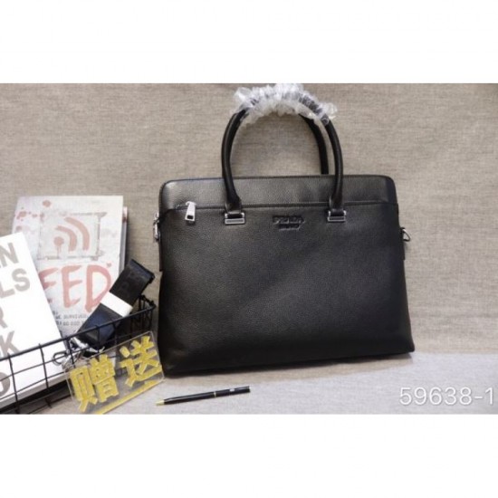2025FW Briefcase PRADA Prada High-quality briefcase made from high-quality leather with outstanding presence