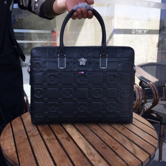 2025FW Briefcase VERSACE Versace Extremely Popular New Luxury Briefcase