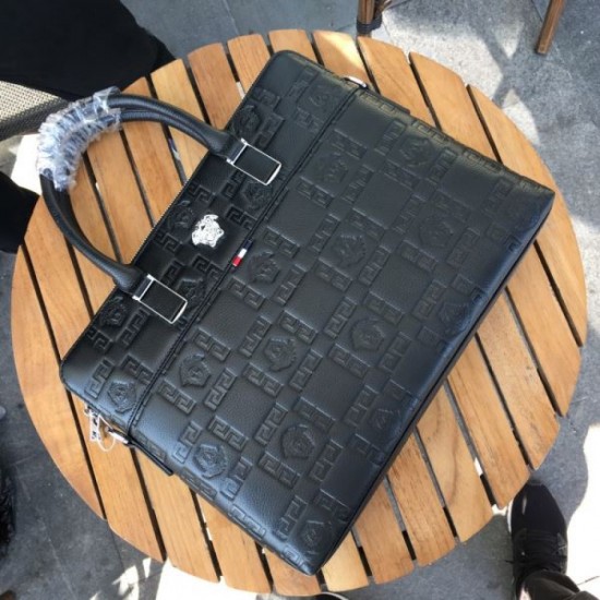 2025FW Briefcase VERSACE Versace Extremely Popular New Luxury Briefcase