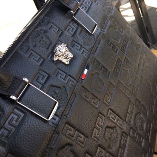 2025FW Briefcase VERSACE Versace Extremely Popular New Luxury Briefcase