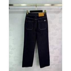 CHANEL Denim Pants 2025 New Autumn/Winter Featured Autumn/Winter Featured Model by Many Users