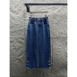 CHANEL Denim Pants 2025 New Autumn/Winter Recommended Autumn/Winter Items Coming Soon
