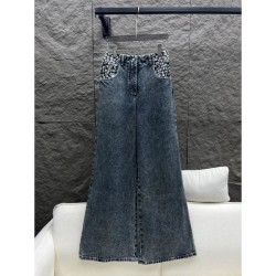 CHANEL Denim Pants 2025 New Autumn/Winter Recommended model for daily use