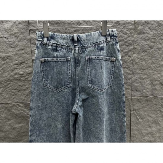 CHANEL Denim Pants 2025 New Autumn/Winter Recommended model for daily use CHANEL Denim Pants 2025 New Autumn/Winter Recommended model for daily use