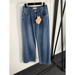 2025FW Jeans MIU MIU Miu Simple yet outstanding
