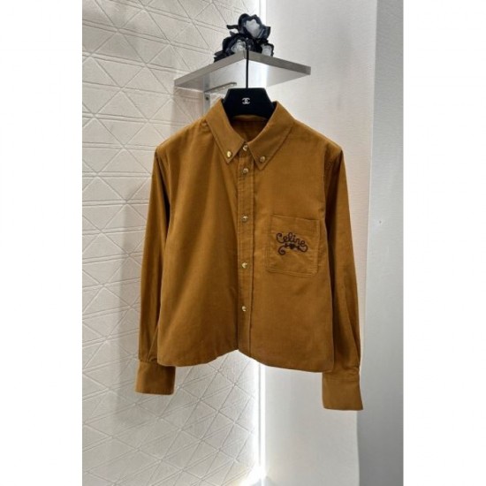 2025FW Shirt CELINE Latest Work Adult Elegant Talking