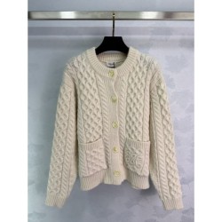 CELINE Knit Cardigan 2025 Fall/Winter New Casual Popular Item