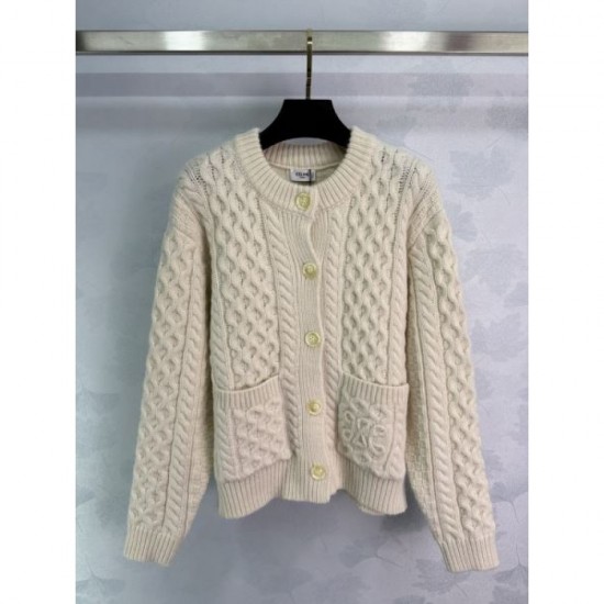 CELINE Knit Cardigan 2025 Fall/Winter New Casual Popular Item CELINE Knit Cardigan 2025 Fall/Winter New Casual Popular Item