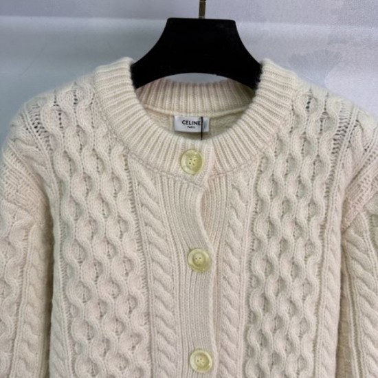 CELINE Knit Cardigan 2025 Fall/Winter New Casual Popular Item CELINE Knit Cardigan 2025 Fall/Winter New Casual Popular Item