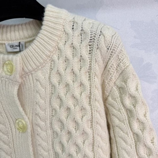 CELINE Knit Cardigan 2025 Fall/Winter New Casual Popular Item CELINE Knit Cardigan 2025 Fall/Winter New Casual Popular Item