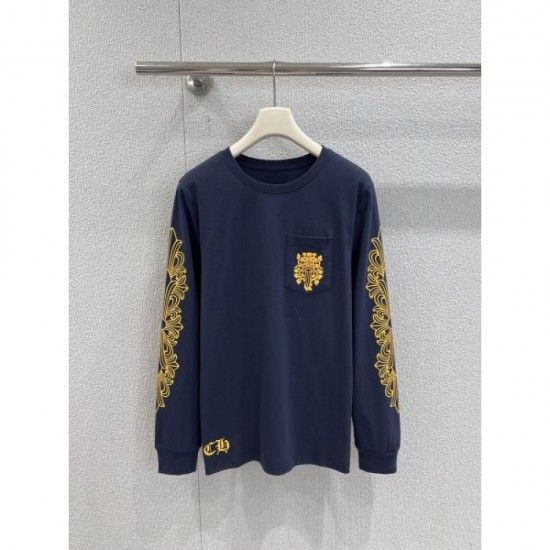 CHROME HEARTS Long Sleeve T-shirt 2025 Fall/Winter New Fall/Winter Color Check CHROME HEARTS Long Sleeve T-shirt 2025 Fall/Winter New Fall/Winter Color Check