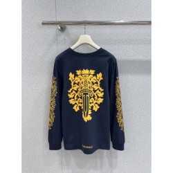 CHROME HEARTS Long Sleeve T-shirt 2025 Fall/Winter New Fall/Winter Color Check