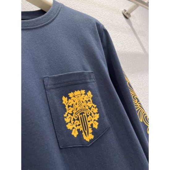 CHROME HEARTS Long Sleeve T-shirt 2025 Fall/Winter New Fall/Winter Color Check CHROME HEARTS Long Sleeve T-shirt 2025 Fall/Winter New Fall/Winter Color Check