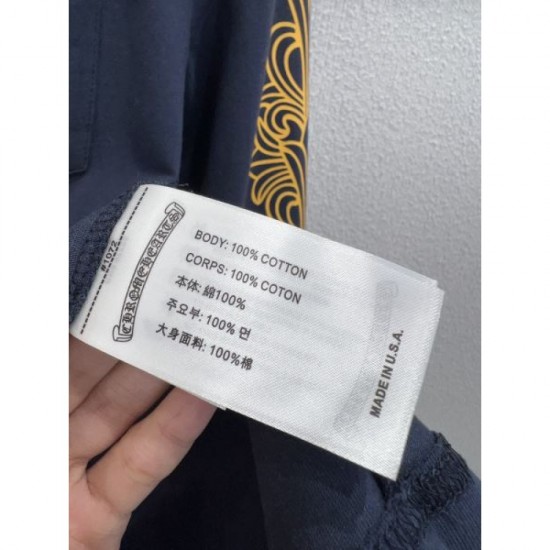 CHROME HEARTS Long Sleeve T-shirt 2025 Fall/Winter New Fall/Winter Color Check CHROME HEARTS Long Sleeve T-shirt 2025 Fall/Winter New Fall/Winter Color Check