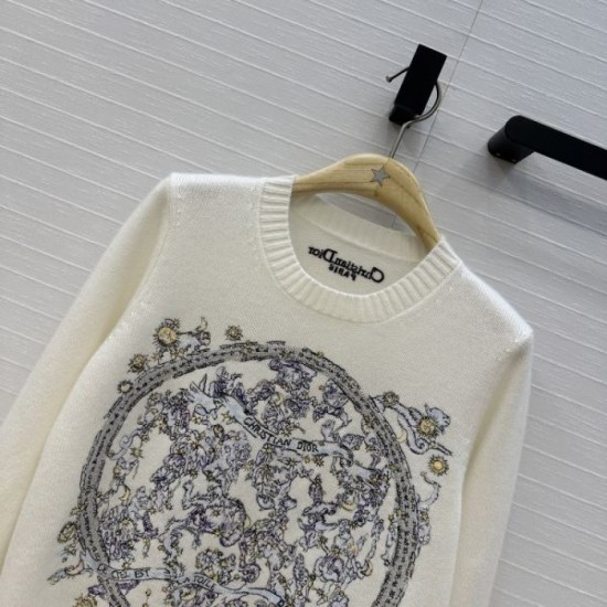 DIOR Dior Cashmere Sweater 2025 Autumn/Winter Wonderful Coordination Popular New Item DIOR Dior Cashmere Sweater 2025 Autumn/Winter Wonderful Coordination Popular New Item