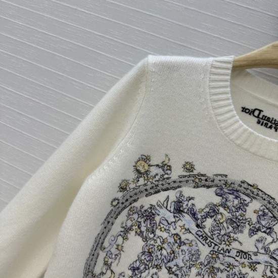 DIOR Dior Cashmere Sweater 2025 Autumn/Winter Wonderful Coordination Popular New Item DIOR Dior Cashmere Sweater 2025 Autumn/Winter Wonderful Coordination Popular New Item