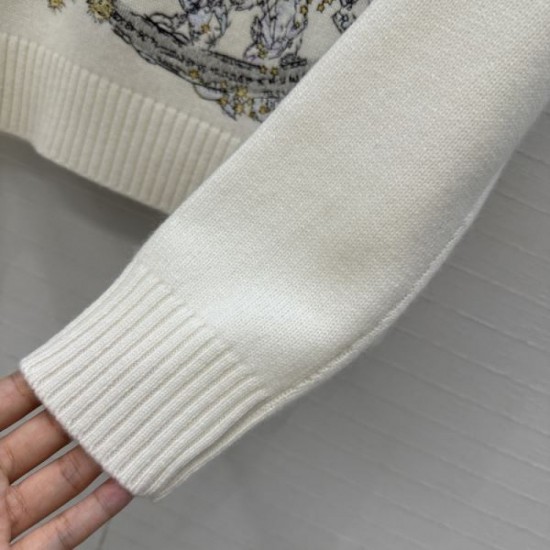 DIOR Dior Cashmere Sweater 2025 Autumn/Winter Wonderful Coordination Popular New Item DIOR Dior Cashmere Sweater 2025 Autumn/Winter Wonderful Coordination Popular New Item