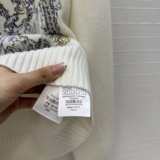DIOR Dior Cashmere Sweater 2025 Autumn/Winter Wonderful Coordination Popular New Item DIOR Dior Cashmere Sweater 2025 Autumn/Winter Wonderful Coordination Popular New Item