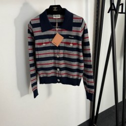 2025FW Knit Cardigan MIU MIU Miu Miu Create your own personality Popular autumn and winter outfit