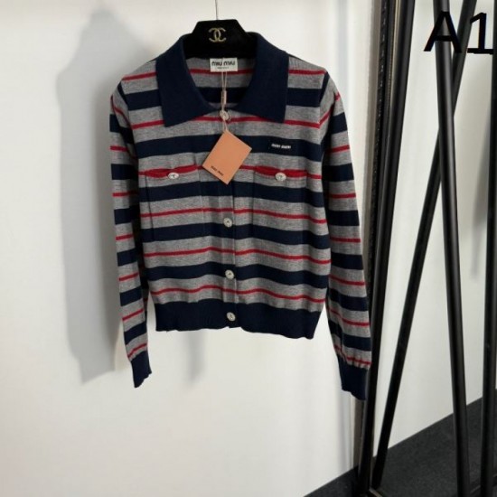 2025FW Knit Cardigan MIU MIU Miu Miu Create your own personality Popular autumn and winter outfit 2025FW Knit Cardigan MIU MIU Miu Miu Create your own personality Popular autumn and winter outfit