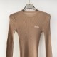 2025FW Long Sleeve Tops MIU MIU Miu Miu A must-see for fashionable girls A luxurious new item 2025FW Long Sleeve Tops MIU MIU Miu Miu A must-see for fashionable girls A luxurious new item