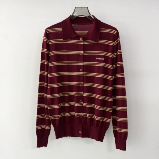 2025FW Long Sleeve Top MIU MIU Miu Celebrity Lover Popular Essential Item 2025FW Long Sleeve Top MIU MIU Miu Celebrity Lover Popular Essential Item
