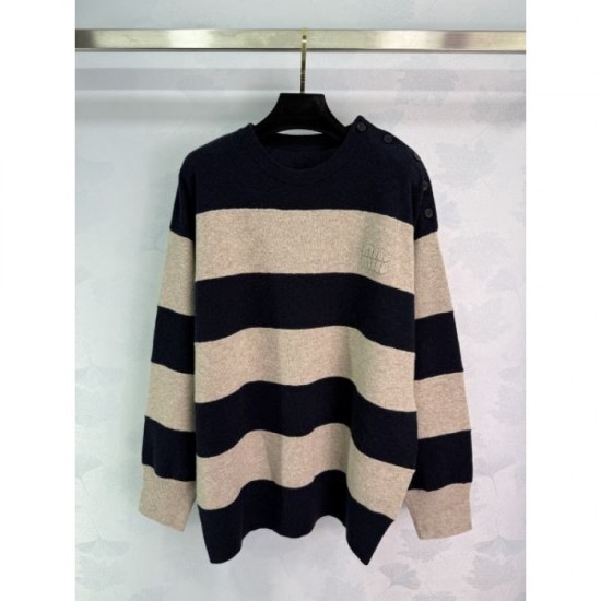 MIU MIU Long Sleeve Knit 2025 New Autumn/Winter Popular Autumn/Winter Model Inevitably Out of Stock MIU MIU Long Sleeve Knit 2025 New Autumn/Winter Popular Autumn/Winter Model Inevitably Out of Stock