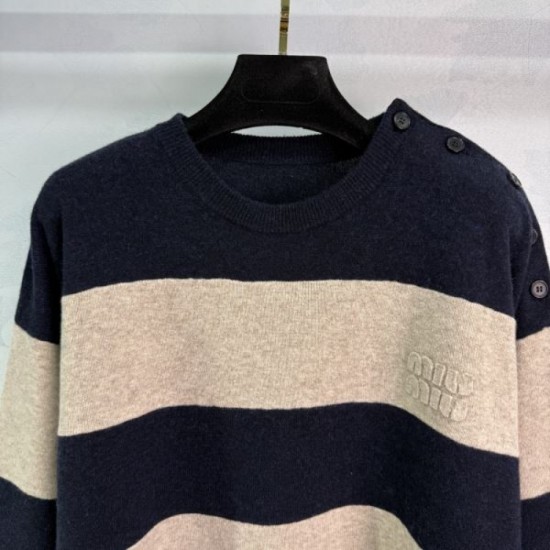 MIU MIU Long Sleeve Knit 2025 New Autumn/Winter Popular Autumn/Winter Model Inevitably Out of Stock MIU MIU Long Sleeve Knit 2025 New Autumn/Winter Popular Autumn/Winter Model Inevitably Out of Stock