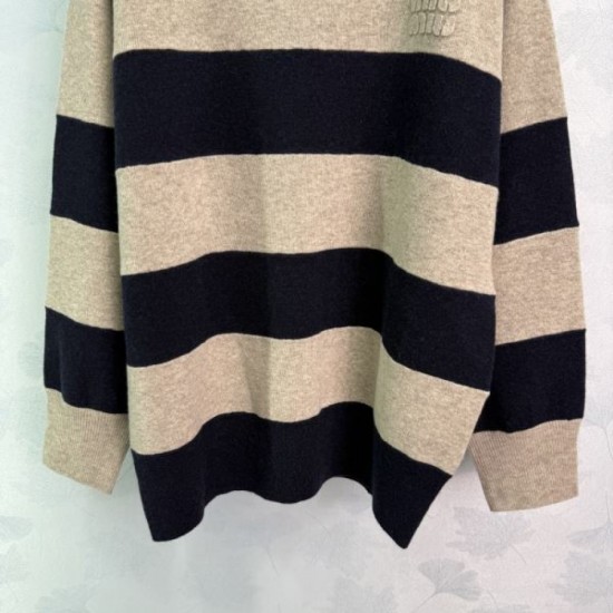 MIU MIU Long Sleeve Knit 2025 New Autumn/Winter Popular Autumn/Winter Model Inevitably Out of Stock MIU MIU Long Sleeve Knit 2025 New Autumn/Winter Popular Autumn/Winter Model Inevitably Out of Stock