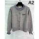 MIU MIU Long sleeve cardigan 2025 fall/winter new item A must-see item for those with high fashion sense MIU MIU Long sleeve cardigan 2025 fall/winter new item A must-see item for those with high fashion sense