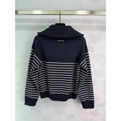 MIU MIU Knit Sweater 2025 Autumn/Winter New Featured Knit that is extremely popular