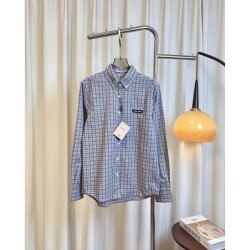 MIU MIU Long Sleeve Shirt 2025 Fall/Winter New Arrivals New Items on Sale at the Lowest Price