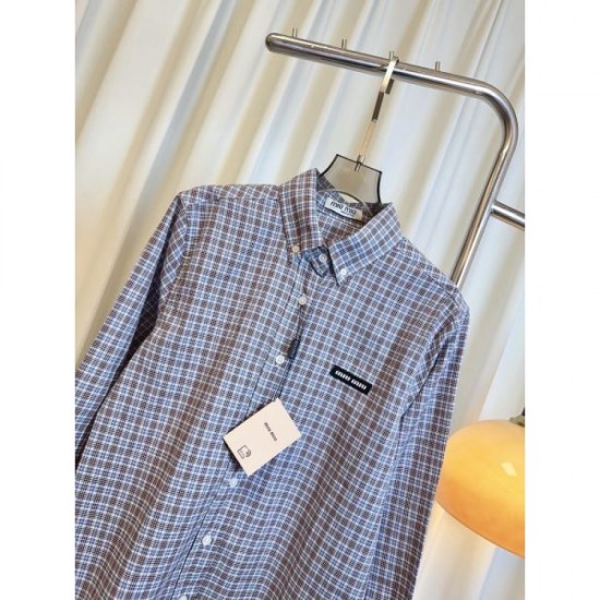 MIU MIU Long Sleeve Shirt 2025 Fall/Winter New Arrivals New Items on Sale at the Lowest Price MIU MIU Long Sleeve Shirt 2025 Fall/Winter New Arrivals New Items on Sale at the Lowest Price