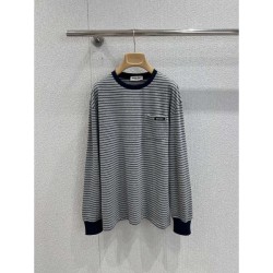 MIU MIU Long Sleeve T-Shirt 2025 New Autumn/Winter New T-shirt that is sure to be the latest trend