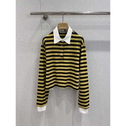 MIU MIU Long Sleeve T-shirt 2025 New Autumn/Winter Outstanding Brand Print Design